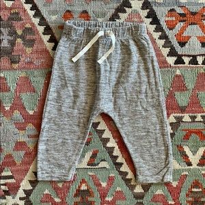 Zara min 9-12 month pants- dark brown and creme